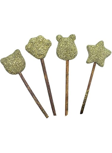 Beibi 4Pcs Organic Catnip Toys, Cat Lick Lollipops &amp; Squash Balls, Cat Treats for Dental Health &amp; Gastrointestinal Health, for Cats &amp; Kittens