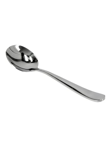 2-Piece Soup Spoon Set Silver/Black