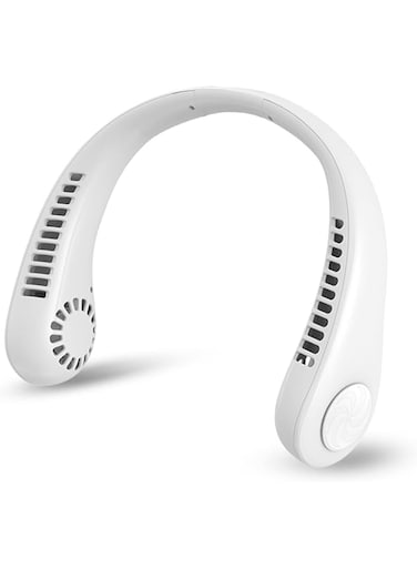 Portable Neck Fan - Hands Free Bladeless Neck Fan, 360&deg; Cooling Hanging Fan, USB Rechargeable Personal Neck Fan, Headphone Design Neck Air Conditioner with for Outdoor Indoor