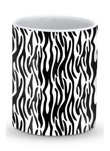 Premium Zebra Stripes Designer Mug Black/White 325ml
