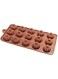 Garden Of Arts Silicone Modak Mould Modak Shape 15 in 1 Chocolate Mould  Silicon Brown Chocolate Moulds for Ganesh Chaturti Festivals