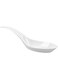 Restaurantware Wave Spoon - Plastic Soup Spoon, Plastic Appetizer Spoon - White - 5 Inches - 100ct Box -