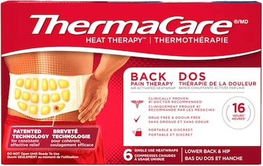 ThermaCare Lower Back &amp; Hip Pain Therapy Heatwraps S/XL Size, Deep‑Penetrating Heat Therapy - 6 Count