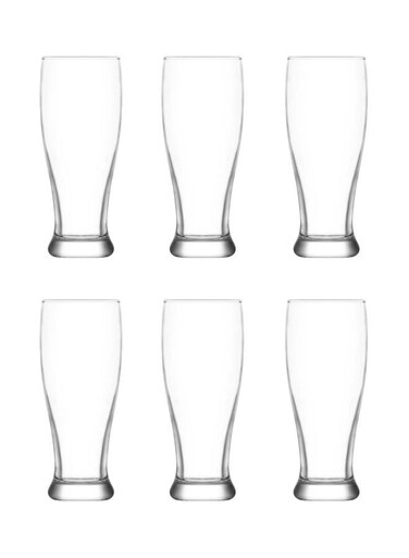 6-Piece Brotto Glass Set Clear 330ml