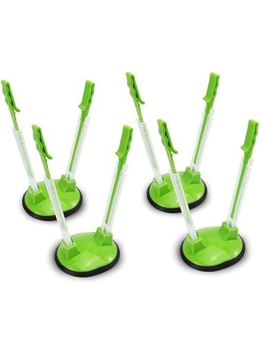 ALMEKAQUZ 4 Pack Baggy Rack Stand, Freezer Bag Holder Stand, Adjustable Food Storage Holders, Ziplock Bag Holder, Plastic Food Prep Bag Holder Stand for Food Meal Prep Bag, Kitchen Gadget.
