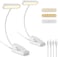 Book Lights for Reading at Night in Bed, Rechargeable Book Light with Memory Function, Eye Care Clip on Reading Light 2700K 4500K 6000K &amp; 10 Brightness Dimmable - 2 Pack