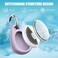 2 Pack Waterproof Case for Airtag Holder, 360&deg; Protective Keyring Holder, Shockproof, Anti-Scratch TPU Full Cover Case for Luggage, Bag, Accessories for AirTag - Purple