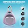 2 Pack Waterproof Case for Airtag Holder, 360&deg; Protective Keyring Holder, Shockproof, Anti-Scratch TPU Full Cover Case for Luggage, Bag, Accessories for AirTag - Purple