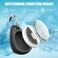 4 Pack Waterproof Case for Airtag Holder, 360&deg; Protective Keyring Holder, Shockproof, Anti-Scratch TPU Full Cover Case for Luggage, Bag, Accessories for AirTag - Black