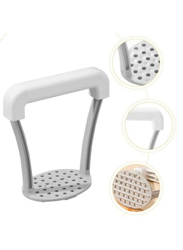 Plastic Manual Potato Masher - Ideal for Youngsters Food &amp; Fruit, Easy-to-Use Handheld Mash Press for Sweet Potatoes &amp; More, Kitchen Essential, Fruit Mashing Manual Masher Efficient Mashing