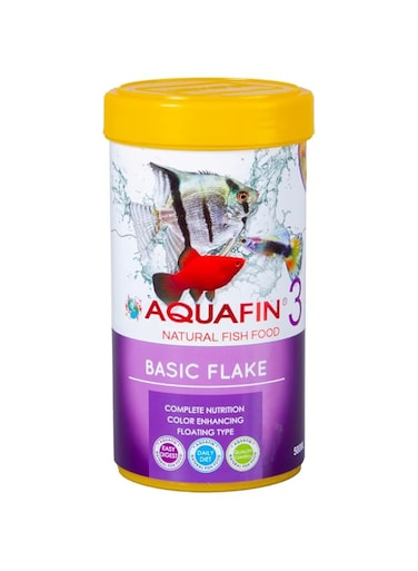 Aquafin Basic Flake ,Complete balanced daily food for all fishes 500 ml