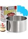 FITTO Adjustable Stainless Steel cake Layer Slicer, 16-30cm Round Cake and Bread Cutter Mold, Professional Baking Tool for Perfect Cake Layers, Easy Slicing for Bakers