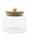 Jar with Airtight Bamboo Lid Coffee Bean Jar Container Storage for Kitchen Storage Candy Bottle 400mL