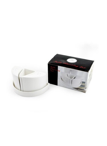Ivory Porcelain Table Condiment Set &acirc;&euro;&ldquo; 4 Pieces
