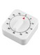 Minute Mechanical Kitchen Cooking Timer White