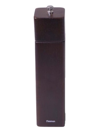 Square Shape Pepper Mill Dark Brown 21.5 x 5centimeter