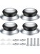 KASTWAVE Pot Lid Knobs, 4 Pcs Universal Pot Lid Handle Covers, Heat Resistant Kitchen Cookware Pan Lid Cover Hand Grip Replacement Knobs Handles for Frying Pan Saucepan Lid Cover Handles Knobs