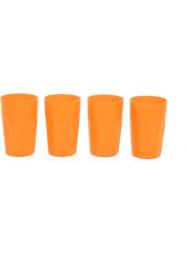 Unbreakable Cups, Tumblers 4pc (330ml) - Orange