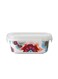Bull Gala Square Porcelain Food Storage Bowl Multicolour 670ml