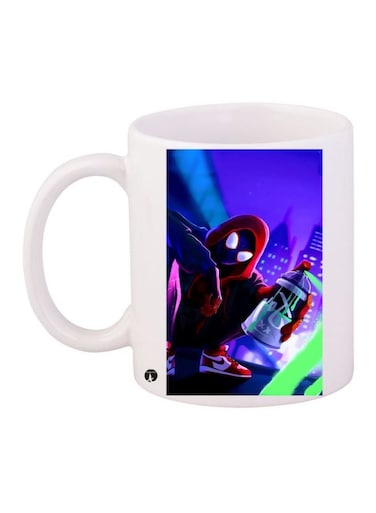 Spider-Man Printed Coffee Mug White/Blue/Green
