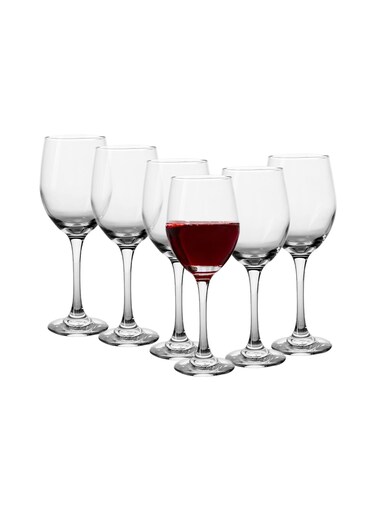 Art Wine Glass Goblet, 420ml, Transparent, 6 Pieces