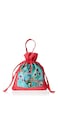 Swayam faux silk draw string closure bag, red, gut07