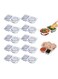 10PCS Reusable Double Compartment Condiment Container With Lids for Sauce Condiments or Dips