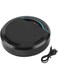 Robot Vacuum Cleaner, USB Rechargeable Automatic Smart Sweeping Machine for Hard Floors and Carpets Efficient Household Cleaning Device, Black
