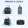 VASCHY Lunch Bag for Kids Boys, Insulated Double Compartments Cooler Lunch Box Tote Bag with Adjustable Shoulder Strap for Toddlers Girls School/Daycare/Picnic Black Dinos