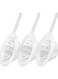 3pcs Nylon Fine Mesh Strainer Set - Reusable with Handle, for Soy Milk, Juice, Cold Brew Coffee (100/200/400 Mesh)