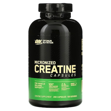 Optimum Nutrition Micronized Creatine Capsules, 200 Capsules