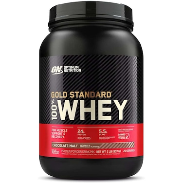 Optimum Nutrition Gold Standard 100% Whey Protein, Chocolate Malt, 2 LB