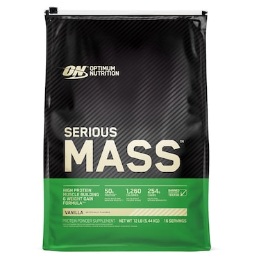 Optimum Nutrition Serious Mass Vanilla Protein Powder 12lb