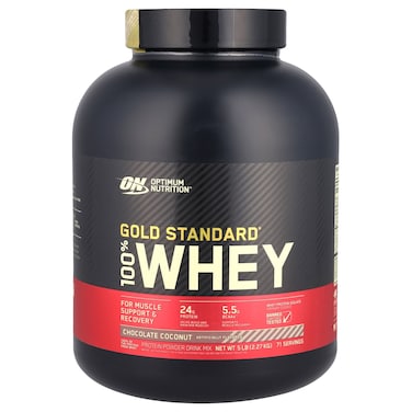 Optimum Nutrition Gold Standard 100% Whey Protein, Chocolate Coconut, 5 LB