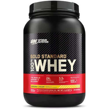 Optimum Nutrition Gold Standard 100% Whey Protein, Banana, 2 LB