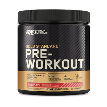Optimum Nutrition Gold Standard Pre-Workout, Fruit Punch, 300 Gm