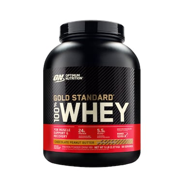 Optimum Nutrition Gold Standard 100% Whey Protein, Chocolate Peanut Butter, 5 LB