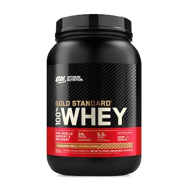 Optimum Nutrition Gold Standard 100% Whey Protein, Cinnamon Roll, 2 LB