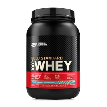 Optimum Nutrition Gold Standard 100% Whey Protein, Fruity Cereal, 2 LB