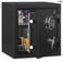 Rubik Fireproof Safe Box with Digital Keypad and Key Lock for Home Office Protect Money Jewelry A4 Documents Passport RBFP40 (Size 40x38x31cm) Black