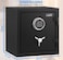 Rubik Fireproof Safe Box with Digital Keypad and Key Lock for Home Office Protect Money Jewelry A4 Documents Passport RBFP40 (Size 40x38x31cm) Black