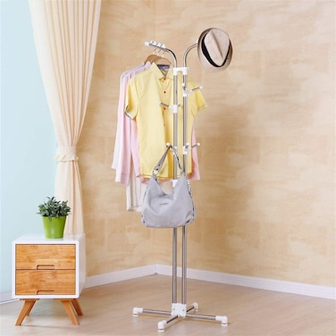 Hand Bag Belt Hat Stand Hanger Clothes,Rack Hanger Organiser Display For Showroom Shop Home Bedroom Dress Helmet Jacket Handbags Office Room Garment Hanging Rack Coat