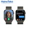 Haino Teko Series 10 Jet Black Smart Watch With Large Screen AMOLED Display AI Voice Assistance 3 Pair Straps and Charging Cable Black Designed For Ladies and Gents