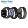 Haino Teko Series 10 Jet Black Smart Watch With Large Screen AMOLED Display AI Voice Assistance 3 Pair Straps and Charging Cable Black Designed For Ladies and Gents