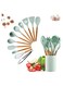 Kitchen Cooking Utensils Set, 12-piece Silicone Kitchen Utensils Set Non-stick Cookware set Is Heat-resistant, BPA-Free, Kitchen Tools set, spoon, spatula
