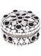 AKDC Metal Jewelry Box L(10cm) xW(10cm) xH(5cm) Black