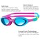 Zoggs Super Seal Kids Swimming Goggles, UV Protection, Quick Adjust SpLIT Yoke Comfort Strap, Fog Free Clear Swim Goggle Lenses, Ages 6-14
