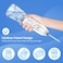 Water Dental Flosser Teeth Pick -Portable Oral Irrigator with 5 Modes, Rechargeable IPX7 Waterproof Orthodontic Teeth Cleaner Pick Cordless for Home Travel-300ml Water Tank WHITE