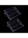 evron 2 Pack Pantry Organization and Storage Clear Plastics Spice Rack Organizer for Cabinet &amp; Countertop (ASSEMBLY REQUIRED) 3 Tier Organizer Versatile Tierd Shelf Organizer 10.5
