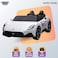 Lovely Baby Power Riding Car for Kids LB 1699EL Battery-Operated Car with Remote Control, Music, LED Lights and More special features. - White